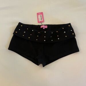 NWT Edikted Black Micro Shorts